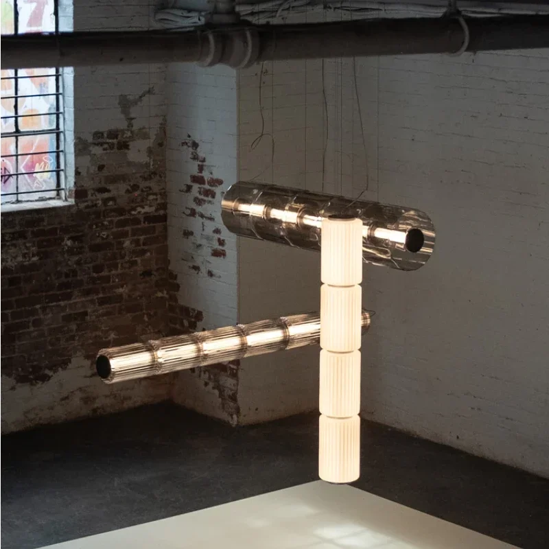 

Modern Minimalist Art Glass High-End Colomn Italian Light Luxury Modern Floor Lamp Designer Living Room Bedroom Desk Lamp