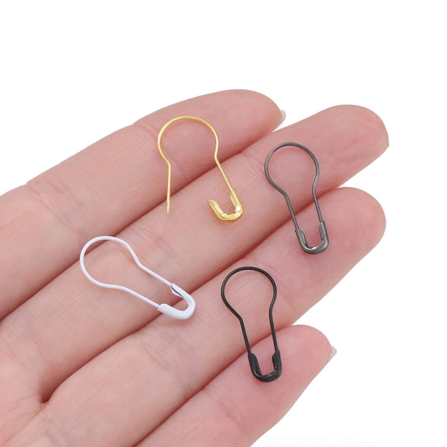 100Pcs/Lot Metal Gourd Safety Pins Clothing Fastening Pins DIY Sewing Craft Brooch Jewelry Making Supplies Accessories view 3