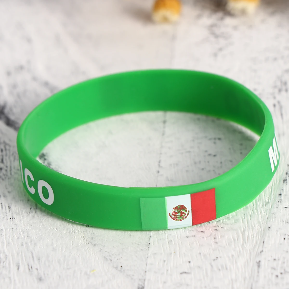 

6 pcs Silicone Wristbands Country Flag Sports Football Game International Matches Durable One Size Fits Most Premium Rubber