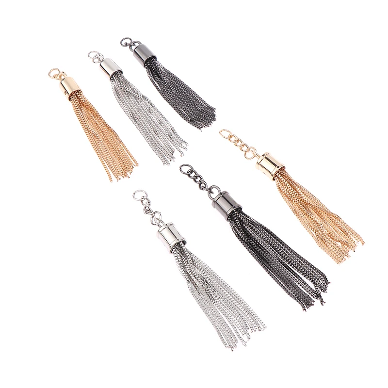 Fashion Tassel Pendant Keychain Shoulder Bag Tassel Metal Buckle Tassels Pendant Handbag Decoration Purse Hardware Accessories