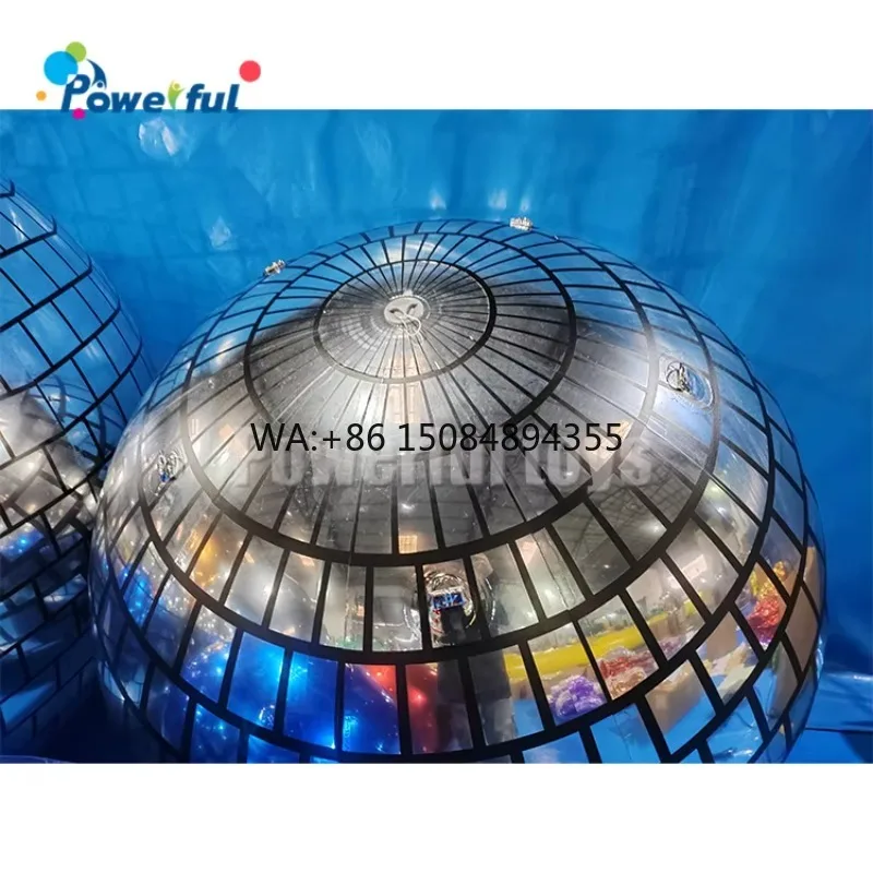 Event Party Club Shop Decoration PVC Mirror Sphere Balls Inflatable Disco Mirror Balloon Advertising Inflatables for Stage Venue