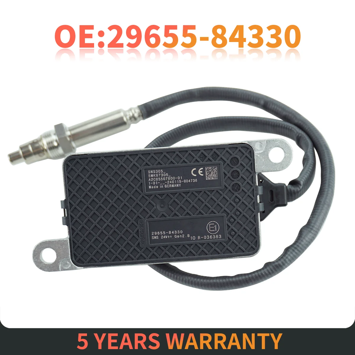 Fits for HYUNDAI E-County Bus KIA NOx Sensor OE 29655-84330 New Nitrogen Oxides Sensor  5WK97305