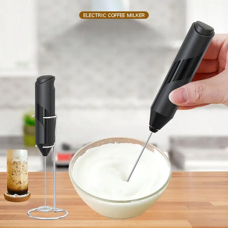 Wireless Milk Frother Handheld Foam Maker For Lattes Whisk Coffee Cappuccino Frappe Matcha Hot Chocolate Egg Beater Drink Mixer