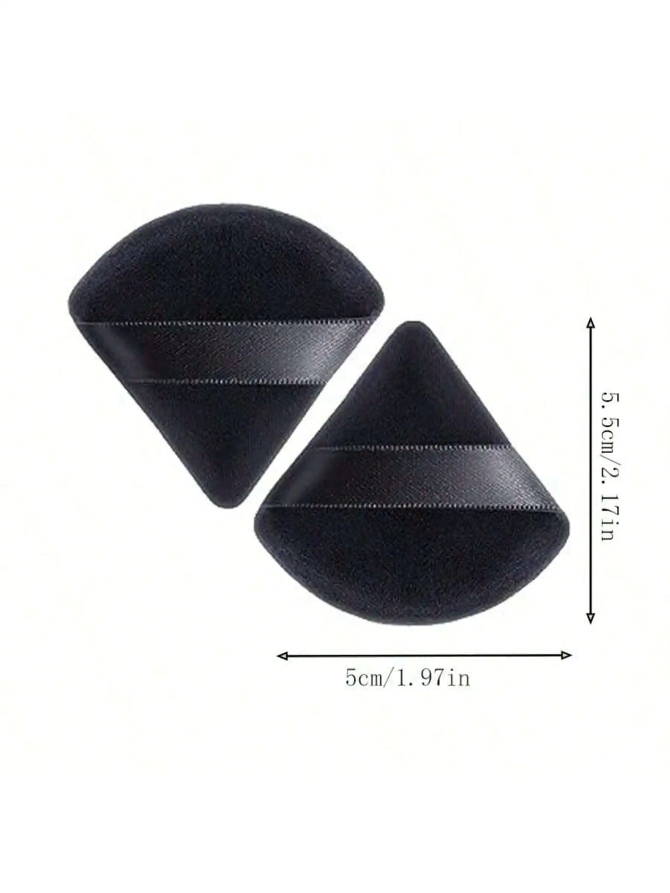 20/10 Stück dreieckige Schwämme aus schwarzem Samt – budgetfreundliche, wiederverwendbare Puffs für Foundation und Geschenke
