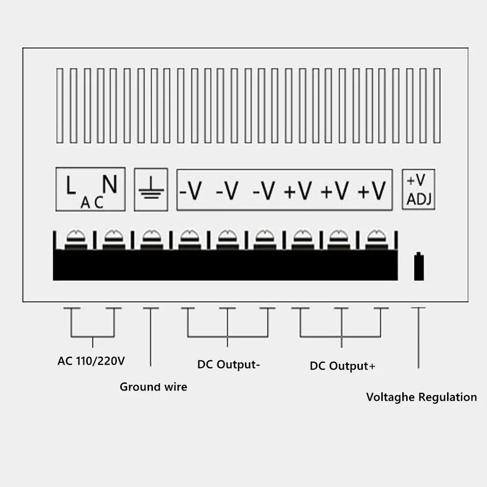 Imagem -06 - Interruptor de Alimentação Ajustável Smps Transformador para Led Strip 1200w 1000w 800w dc 12v 24v 36v 48v 60v 72v ca 110v 220v