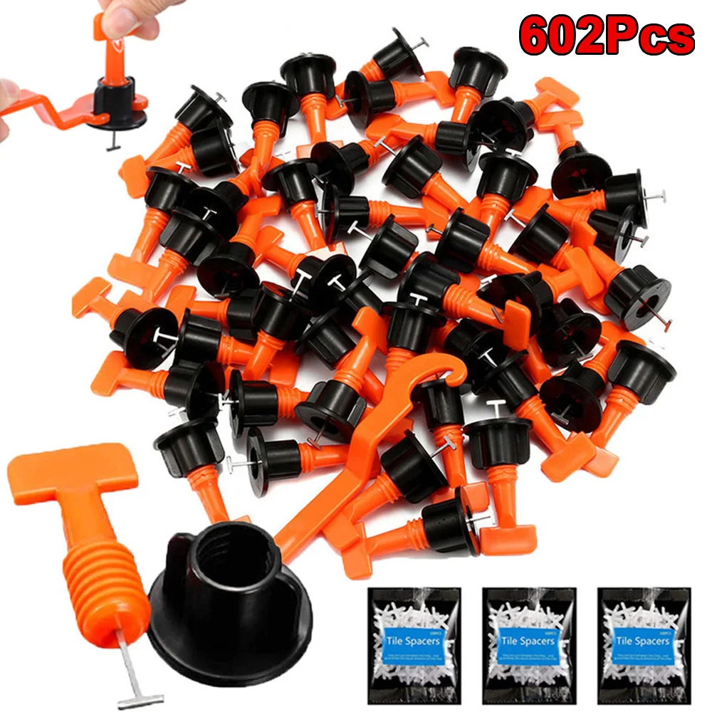 602-326Pcs Adjustable Locator Spacers Flooring Wall Tiles Ceramic Level Wedges Construction Tool Reuseable Tile Leveling System