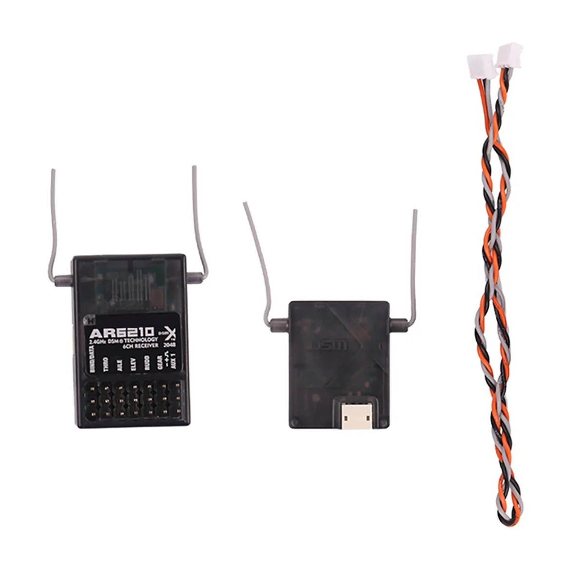 

AR6210 DSMX 2.4G 6 Channel Receiver Receptor W Satellite for DSM2 DX6i DX7 DX8 AR9020 JR DSX7 DSX9 Airplane-Sunrise