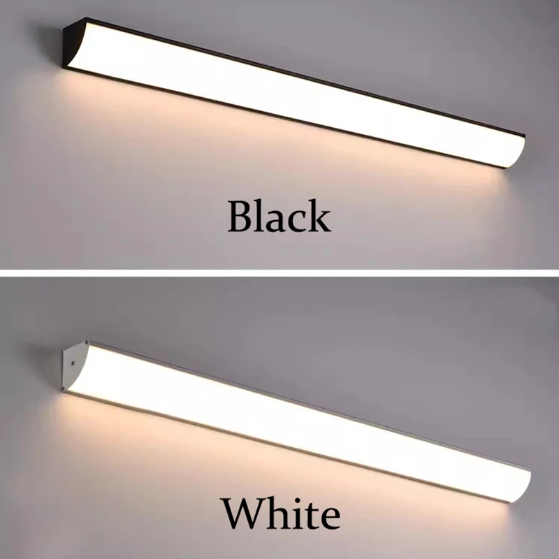 Long Wall Lamp Outdoor Waterproof Wall Mounted Sconce Lights Aluminum Street Lamp V Type Linear Bar Light Balcony Aisle Lighting