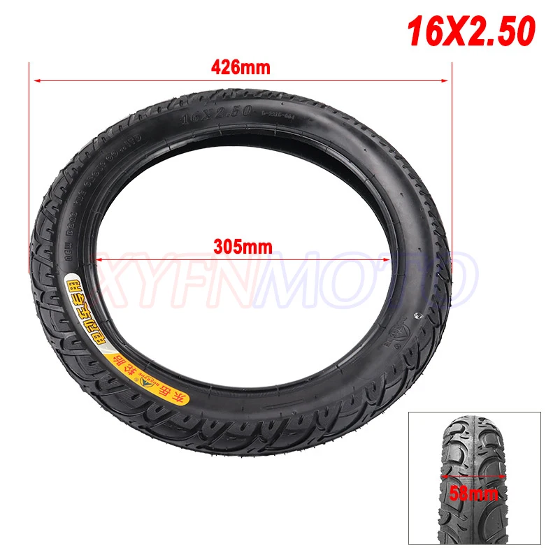 16x2.50 64-305 tire inner tube Fits Kids Electric Bikes Small BMX Scooters 16*2.5