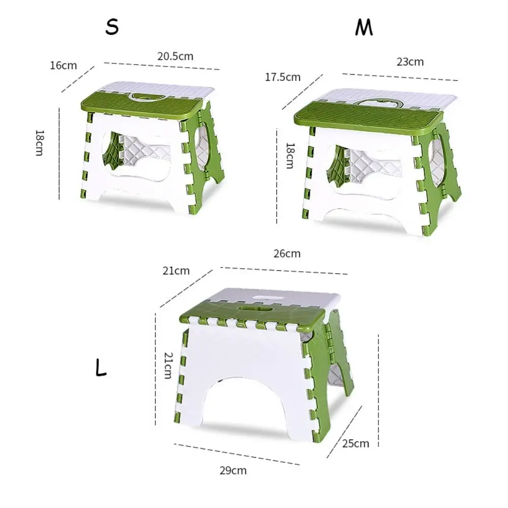 New Thickened Folding Small Stool Space-saving Lightweight Step Stool Plastic Fishing Bench Outdoor