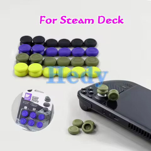 1set Thumb Grip Joystick Cap For Steam Deck Silicone Non-Slip Thumbstick Cover Caps For SteamDeck Accessories