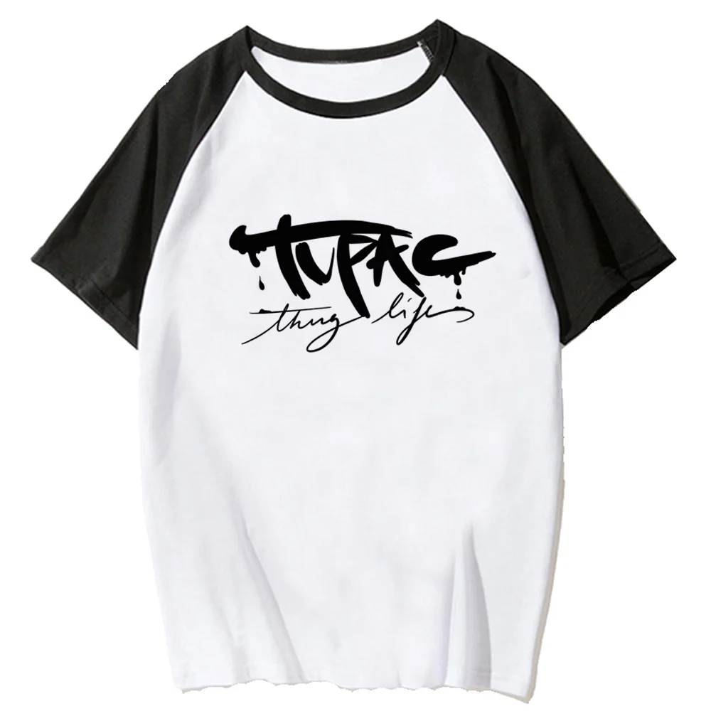 Tupac t shirt women graphic anime designer t shirt female anime y2k funny clothing