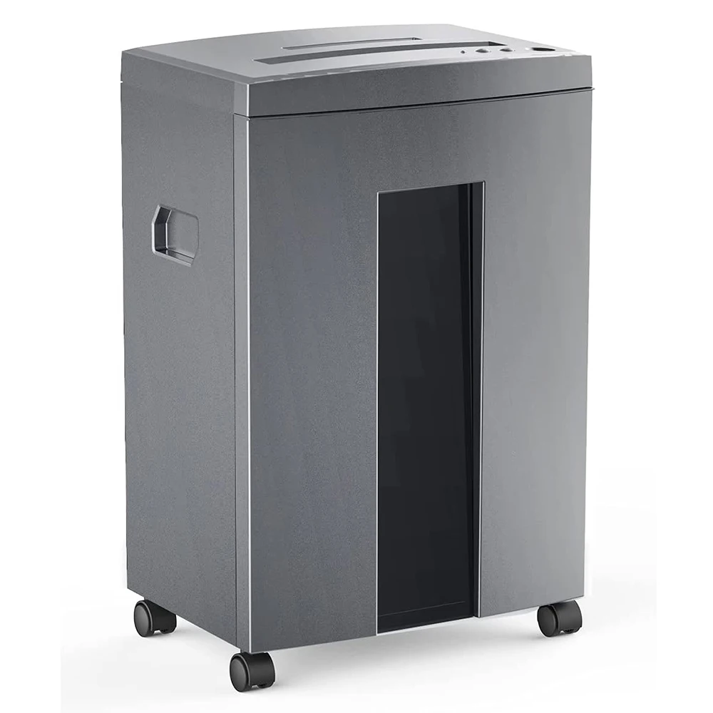Paper Shredder for  Home Office  Heavy Duty 10-Sheet 40 Mins Running Time Cross Cut P-5 Grey
