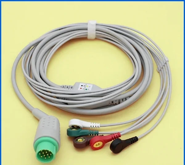 

New High quality! 5 leads cable and leadwire for Biolight M7000-9000,12pins