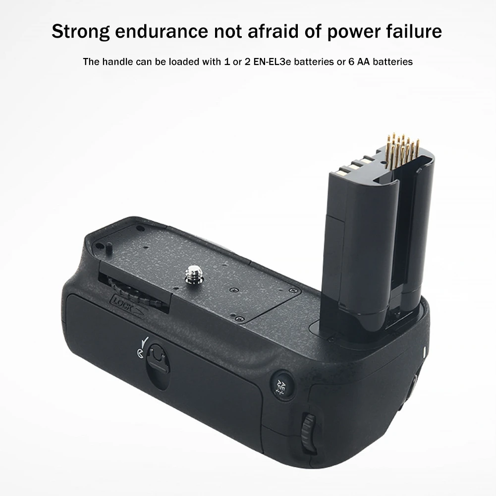 MB-D80 Handle SLR Camera Handle Battery Grip Bracket Vertical Shot Anti-Shake Handle For Nikon D80 D90 Camera