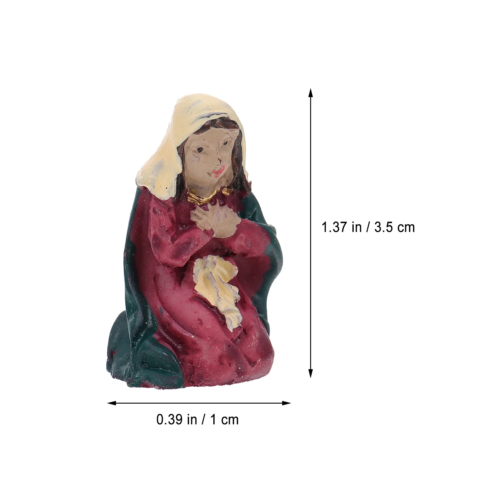 

1Set Nativity Scene Ornament Resin Christmas Decoration for Home Church Shelf Table Religious Gift Jesus Animals Craft Display