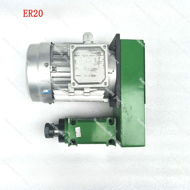 Lining and milling drilling power head ER32collet belt motor drive high speed low noise motor front drilling and milling machine