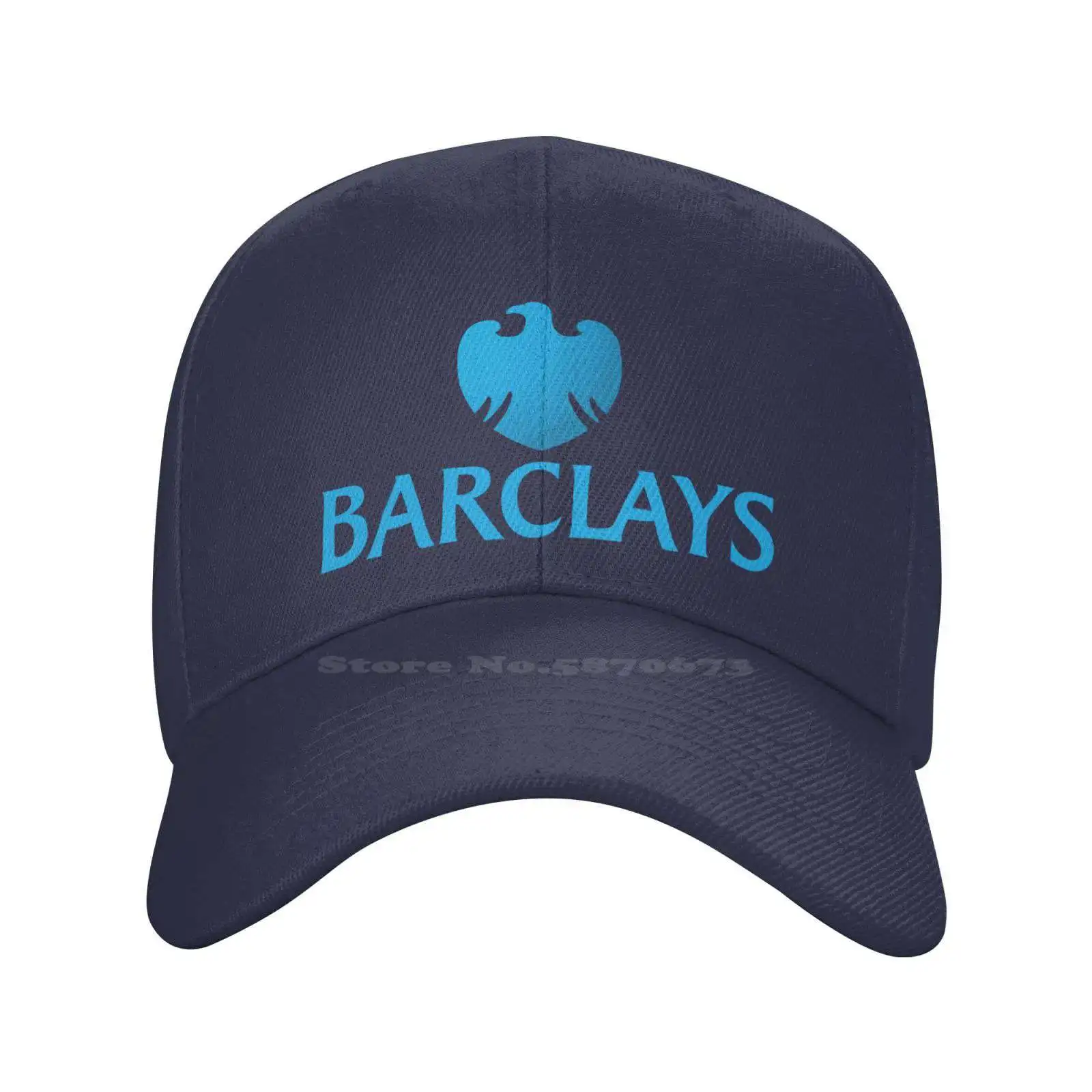 Dżinsowa czapka czapka bejsbolówka z dzianiny z Logo Barclays