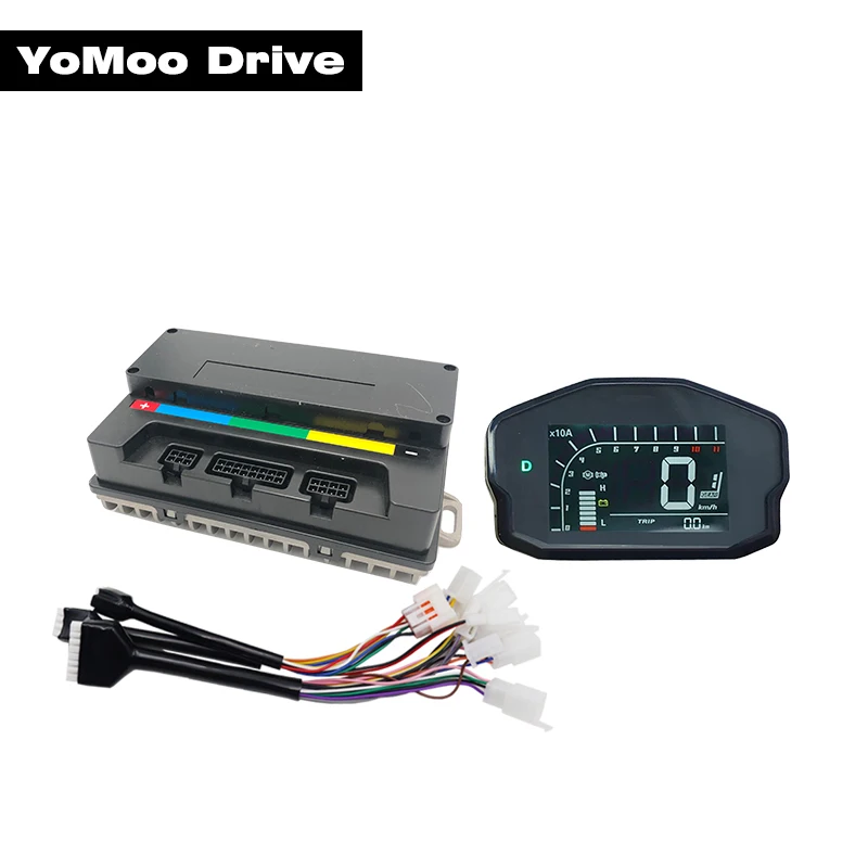 LAN DE EM50S 1KW-1.5KW BLDC Sine Wave Controller with DKD Speedometer Display For QS Wheel Mid Drive Motor