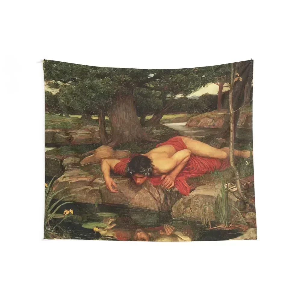 Echo And Narcissus by John William Waterhouse Tapestry Home Decoration Home Decorating Room Decor Korean Style Tapestry