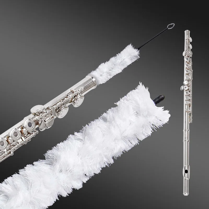 

Flute Cleaning Brush, White and Colored Cotton Thread Inner Wiping Brush, Suitable for Flute Woodwind Instrument Accessories