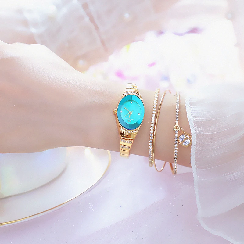 2022ใหม่นาฬิกาผู้หญิงหรูหราของผู้หญิงคริสตัลขนาดเล็กนาฬิกาข้อมือควอตซ์ Relogio Feminino หญิงแฟชั่นนาฬิกาสวยงาม