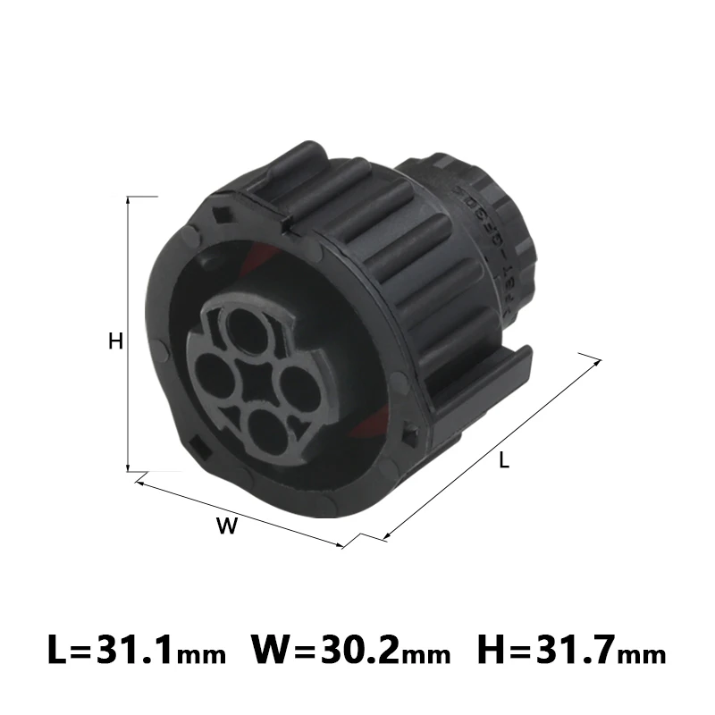 5/10/20/50 Sets 4 Pin Tyco Round Odometer Speed Sensor Wiring Plug Sealed Auto Black Female Connector 1-967325-1