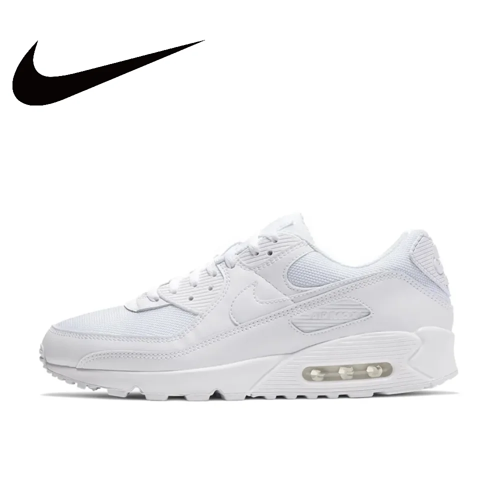 

Мужские кроссовки Nike Original White AIR MAX 90, дышащие и удобные повседневные кроссовки