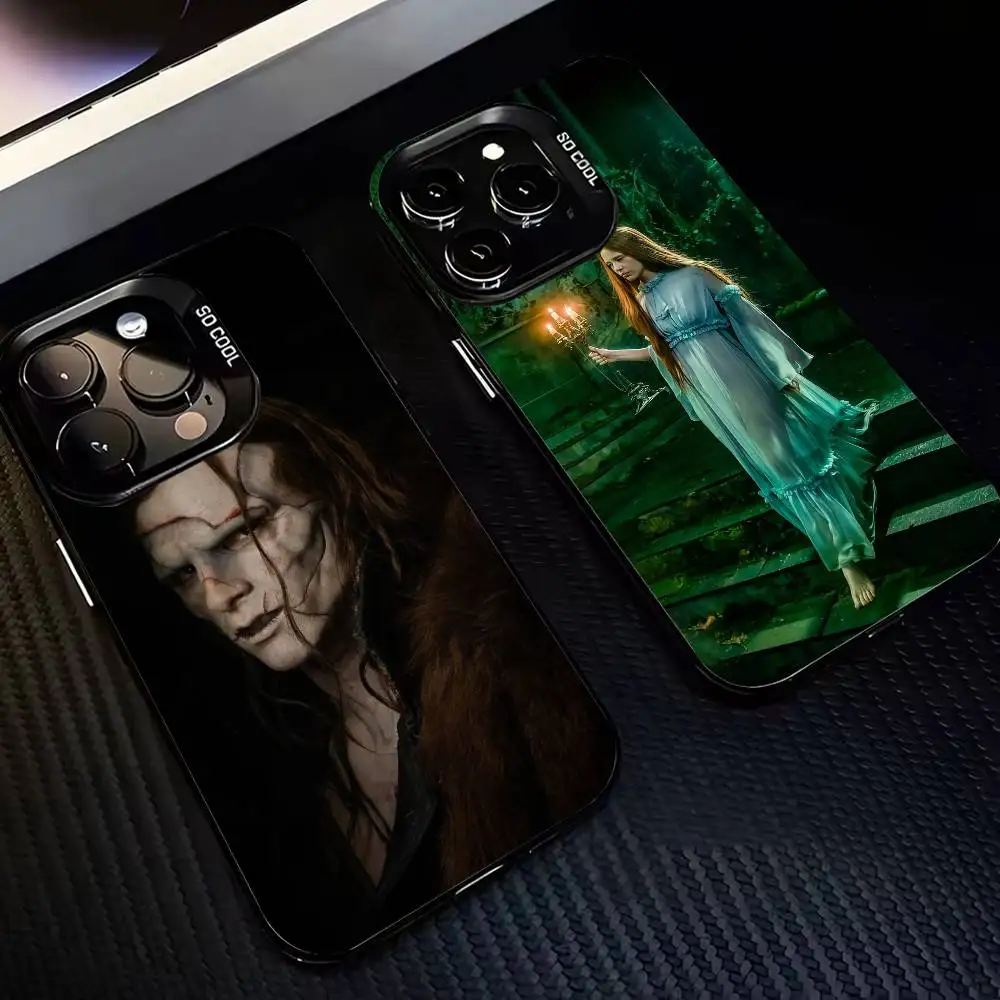 

G-Guillermo del Toros F-FrankensteinS Phone Case For iPhone 17,16,15,14,13,12,11 Plus,Pro Max,Colored Silver Plated Inside Cover