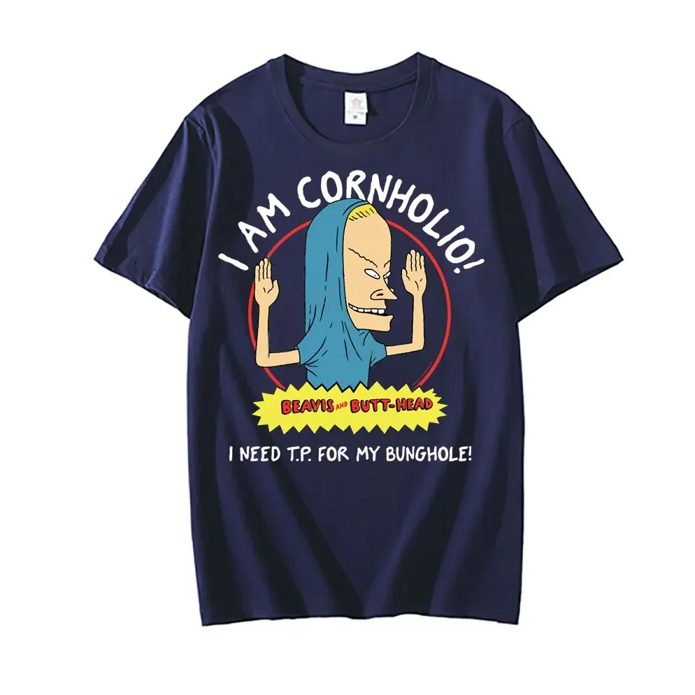 I Am Cornholio T-shirt Beavis Scary Art Gift Men Tee Short Sleeve Beavis and Butt Head T Shirt I Need T P for My Bunghole Tshirt