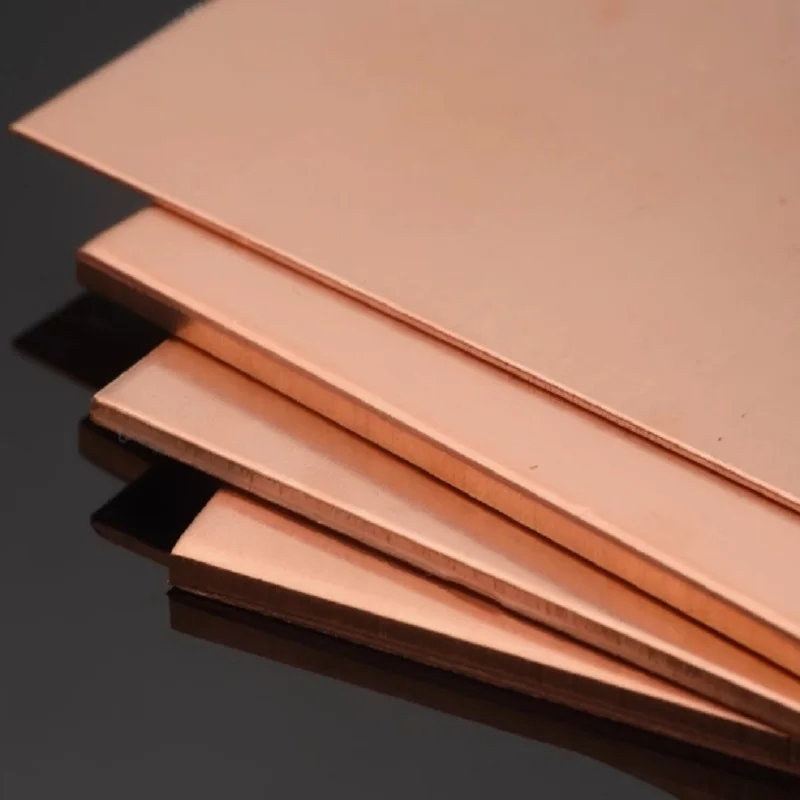 Feuille de cuivre plaque de cuivre 0.1mm 0.2mm 0.3mm 0.4mm 0.5mm 0.8mm 1mm 1.2mm 1.5mm 2mm 2.5mm 3mm 4mm 5mm 6mm 8mm 10mm