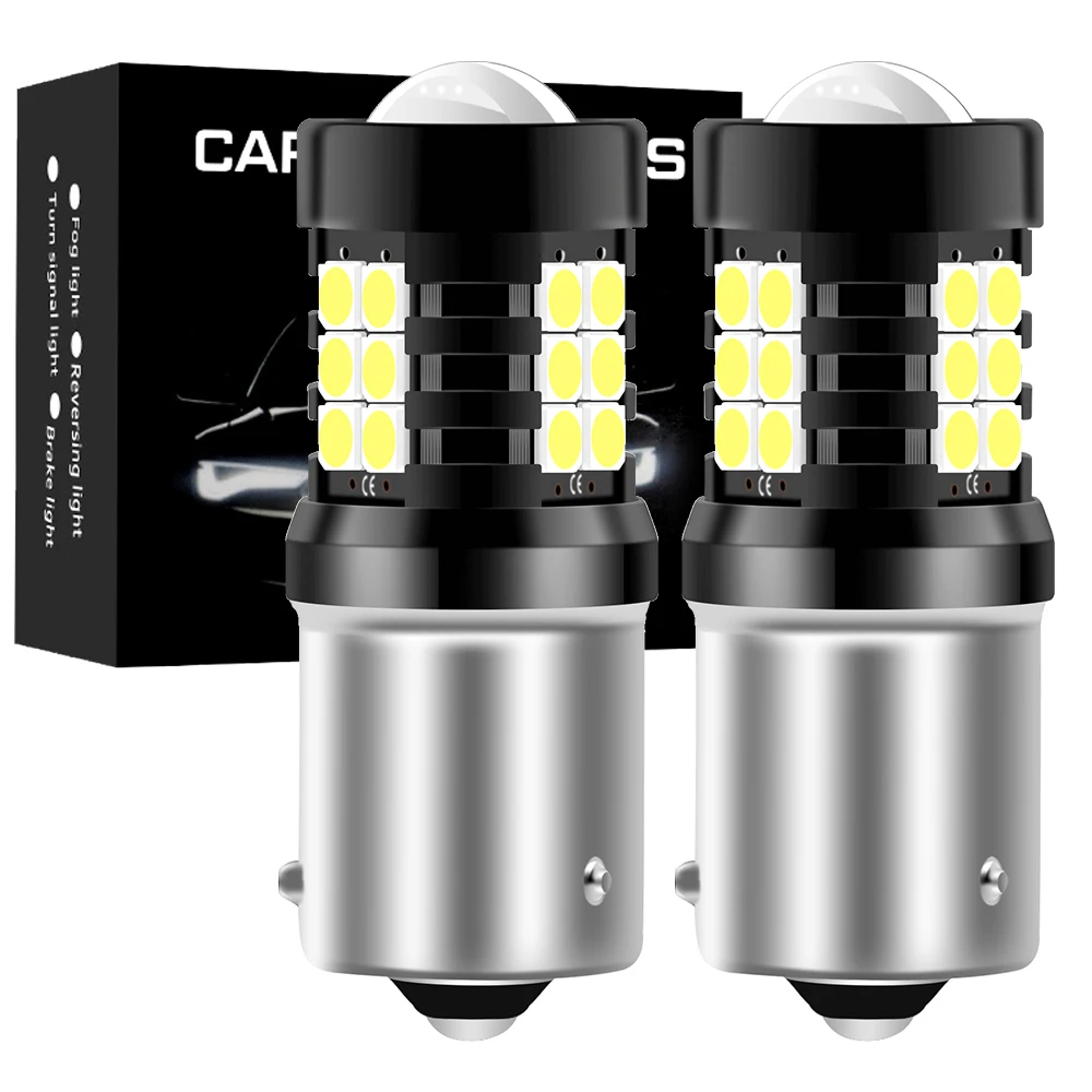 

2x mini P21W 1156 BA15S Led Bulb BAU15S PY21W 1157 BAY15D P21/5W W21/5W T20 7443 T25 3157 Car Turn Signal Lamp 1500LM Auto Bulb