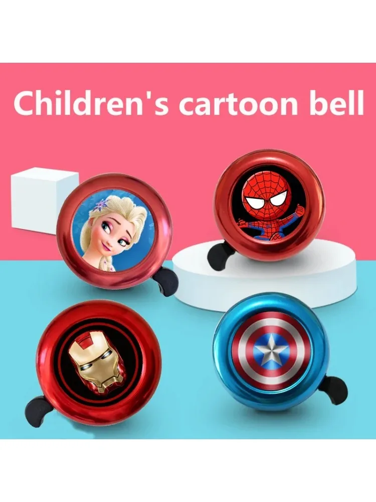 AliExpress Bandai SpiderMan Bicycle Bell Cute Children MTB Bike Safe Warning Alarm Cycling Handlebar Bell Bicycle Horn Cycling Accessories