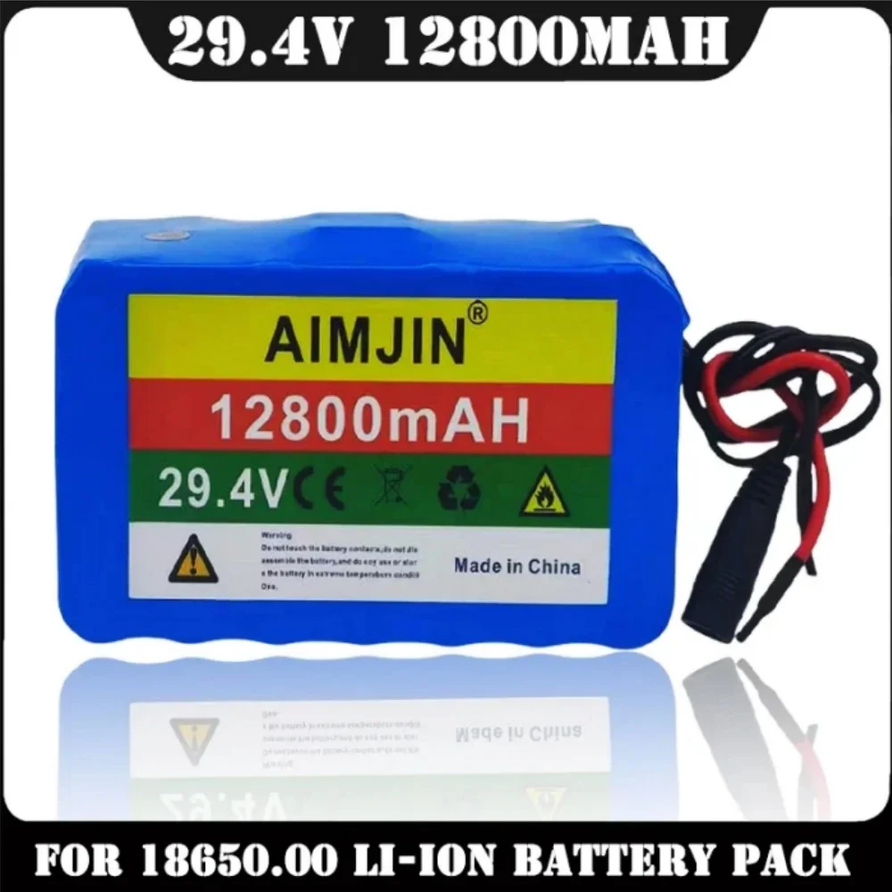 

Новый литий-ионный аккумулятор 7S4P 29.4В 12.8Ач (12800мАч) из элементов 18650, большой емкости, со встроенной BMS и зарядным устройством