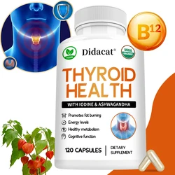 Thyroid Support with Iodine | 120 Capsules, Weight Management, Energy, Brain & Focus