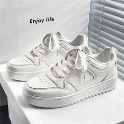 Mens Sneakers Platform Shoes Fashion Slip on Vulcanized Shoes Outdoor Casual Shoes Breathable White Shoe Lace Up Men Shoe Tenis