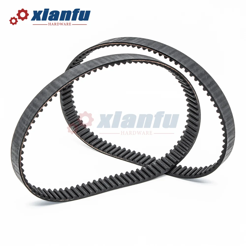 HTD5M sabuk waktu Perimeter = 560 565 570 575 580 585 590 595mm lebar karet 10/15/20/25/30mm Pitch 5mm HTD 5M 600 605 610