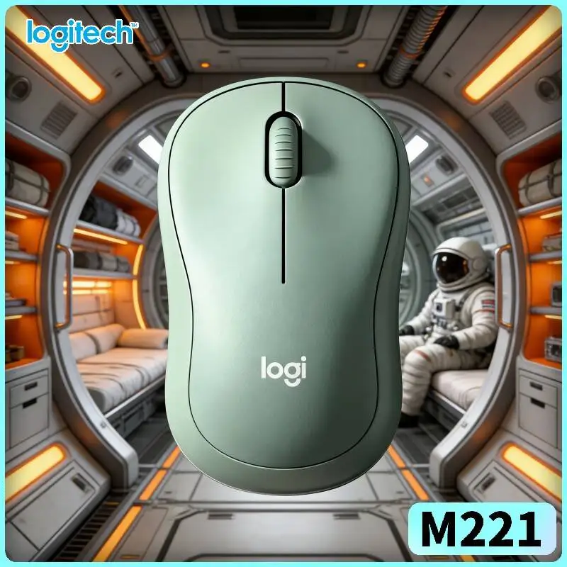 

Бесшумная беспроводная мышь Logitech M221 - датчик точности 1000 DPI, 18 месяцев работы от батареи, USB-наноприемник, для офиса, дома и путешествий