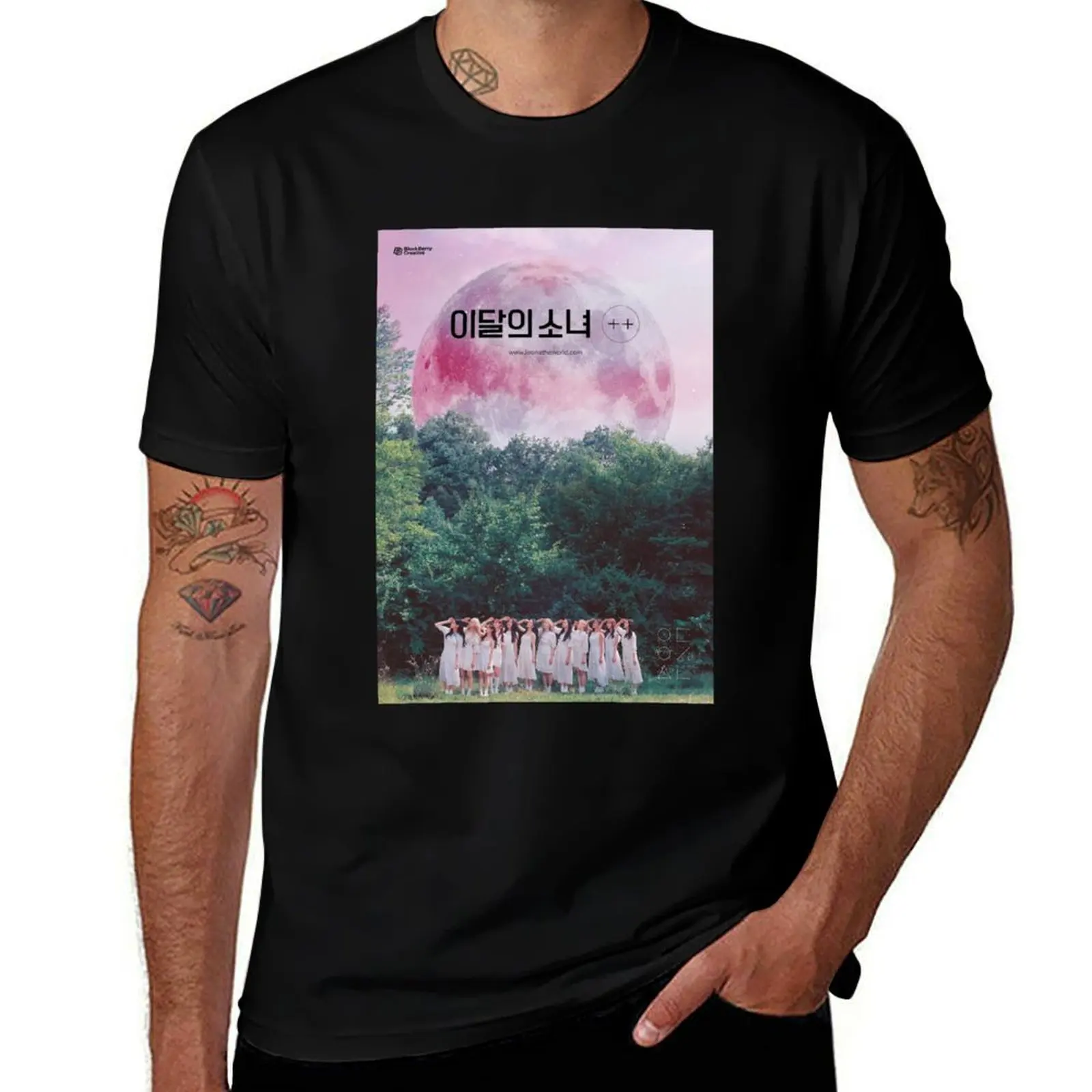 LOONA THE WORLD HI HIGH T-Shirt t shirt men 100% cotton luxury brand T-Shirt