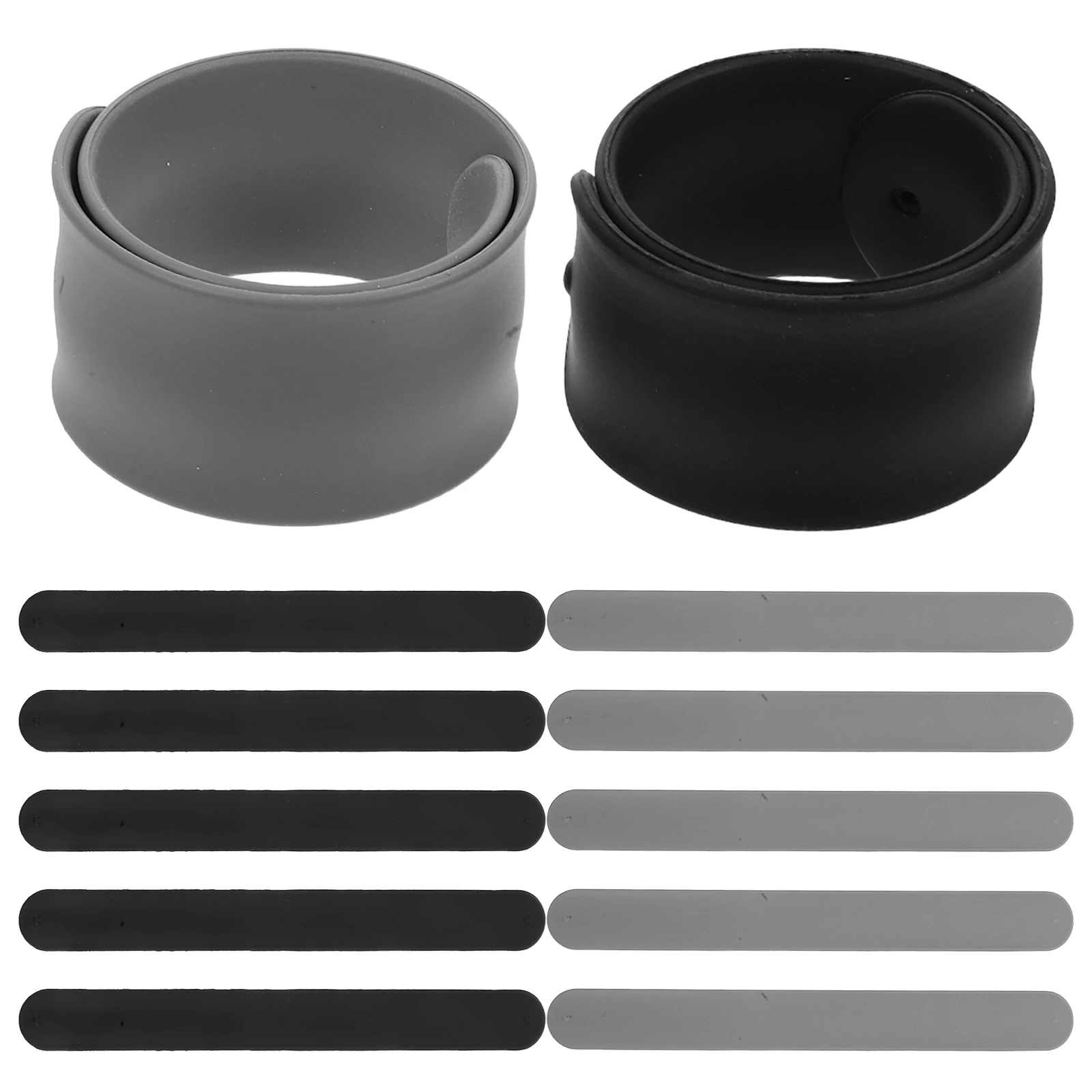 

12Pcs Holiday Wraps Holders Slap Bands for Securely Storing Gift Wraps Papers Cables Decor Slap Bracelet for Wrapping Paper