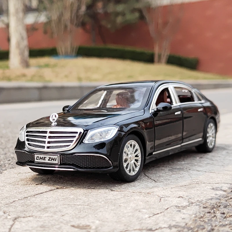 1:24 e300esl alta simulação diecast metal liga modelo carro som luz puxar para trás coleção crianças brinquedos presentes