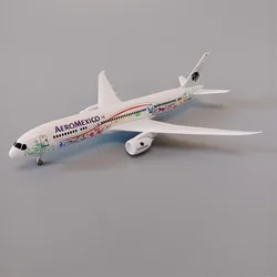 Aeromexico-airaeromexico airy boeing 787 b787,合金金属飛行機,モデル,ダイキャスト飛行機,モデルとホイール,19cm