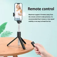 Selfie Stick Tripod with Light, Portable Phone Tripod Compatible with iPhone 15 Pro Max/15/14 Pro/14/13, Samsung S22 Android