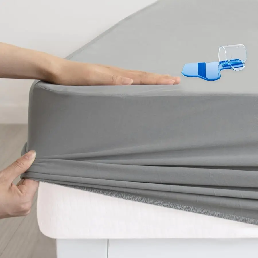 

Twin Mattress Protector Waterproof, Twin Size Mattress Pad Co er for Kids Bed,Soft & Breathable Single Fitted Sheet for Bed with