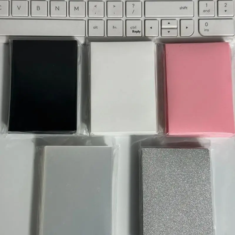 50Pcs Kpop Blank Card Sleeves PVC Photocard Sleeves Card Protector Cover Album Card Storage For Idol Collection Fans