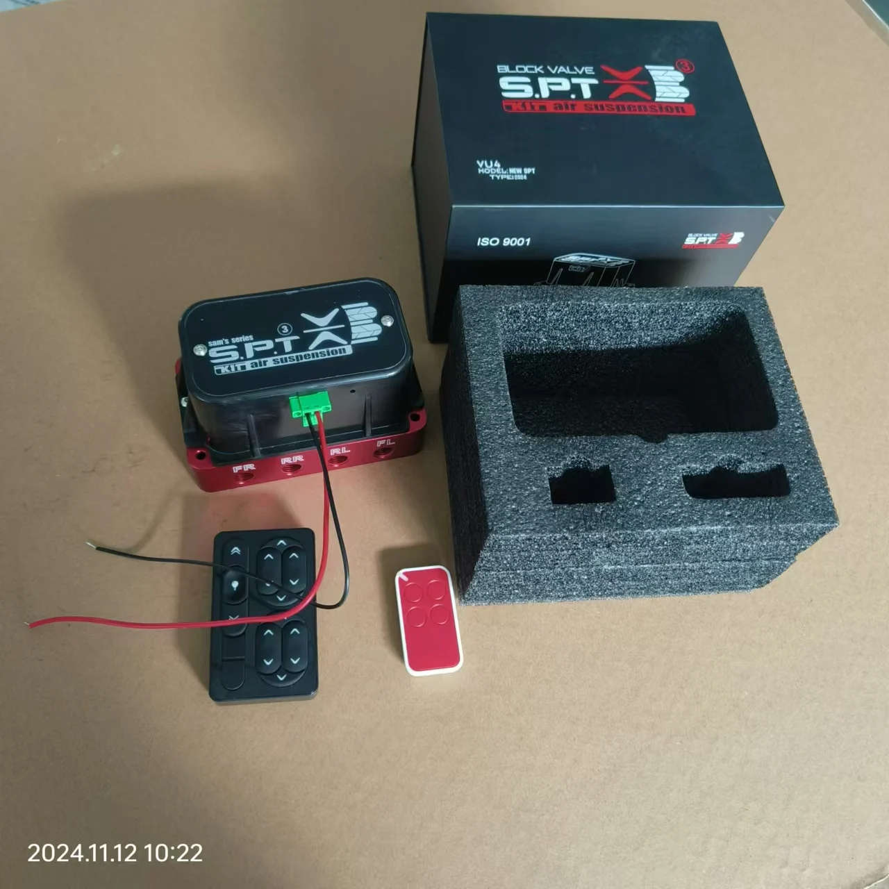 SLGPC One Key Lift Air Ride Suspension Kit 12v Válvula Solenóide Válvula Coletora com 10M de Alcance Controle Remoto Sem Fio 0-200psi