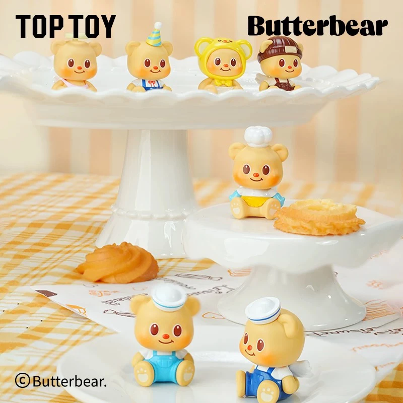 

Аутентичные и в наличии! TOPTOY Butter Bear MINI Magic Sitting Series, милые бусины, слепая сумка, очаровательный орнамент, отлично подходит в подарок