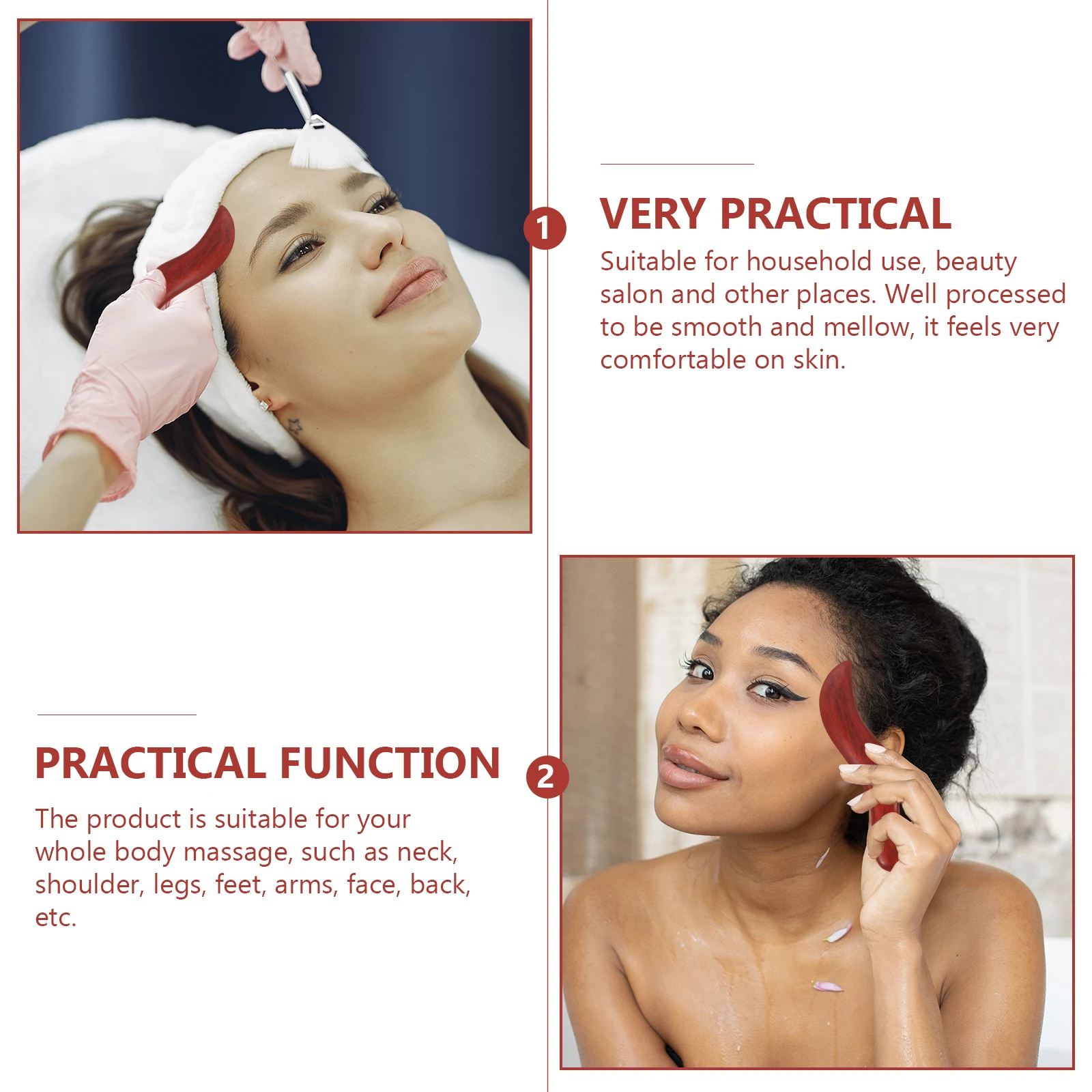 

1pc Wand Face Tool Scraping Tool Massaging Rods Acupuncture Stick Body Massage Massaging Stick Instrument Random Color