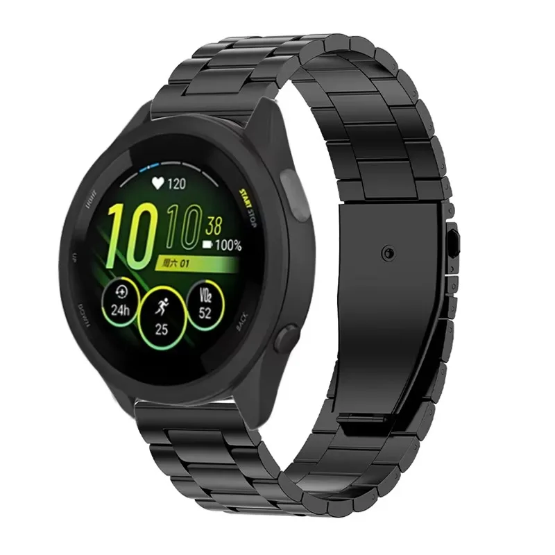 22mm 20mm 18mm Metal Strap for Garmin Forerunner 55 165 645 965 265 255S Watchband for Garmin Active 5/Venu 3S/Forerunner 265S