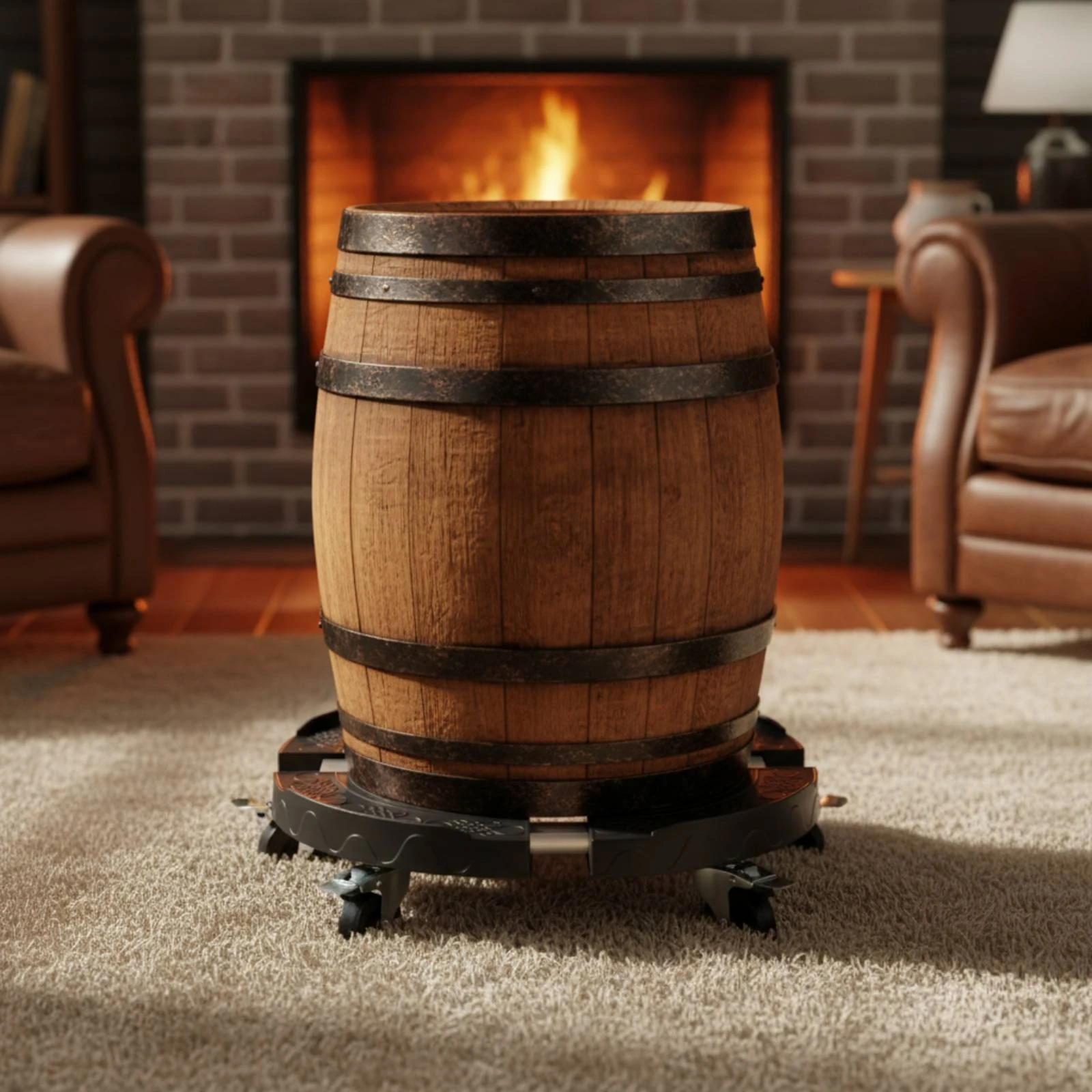 

Gas Cylinder Dolly Sturdy Support Rolling Plant Stand Transport Equipment Stable Base Home Storage Heavy Duty